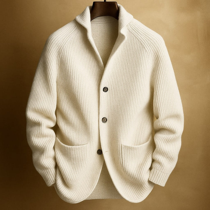 Malcolm | The Ribbed Shawl-Collar Cardigan
