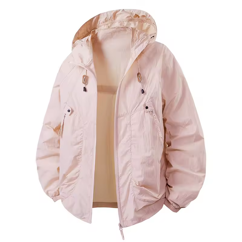 Men's Waterproof Jacket Lightweight Adjustable Hooded for Outdoor Activities
