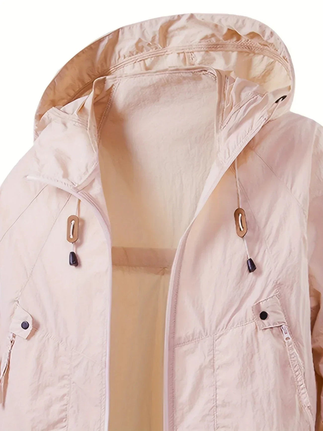 Men's Waterproof Jacket Lightweight Adjustable Hooded for Outdoor Activities