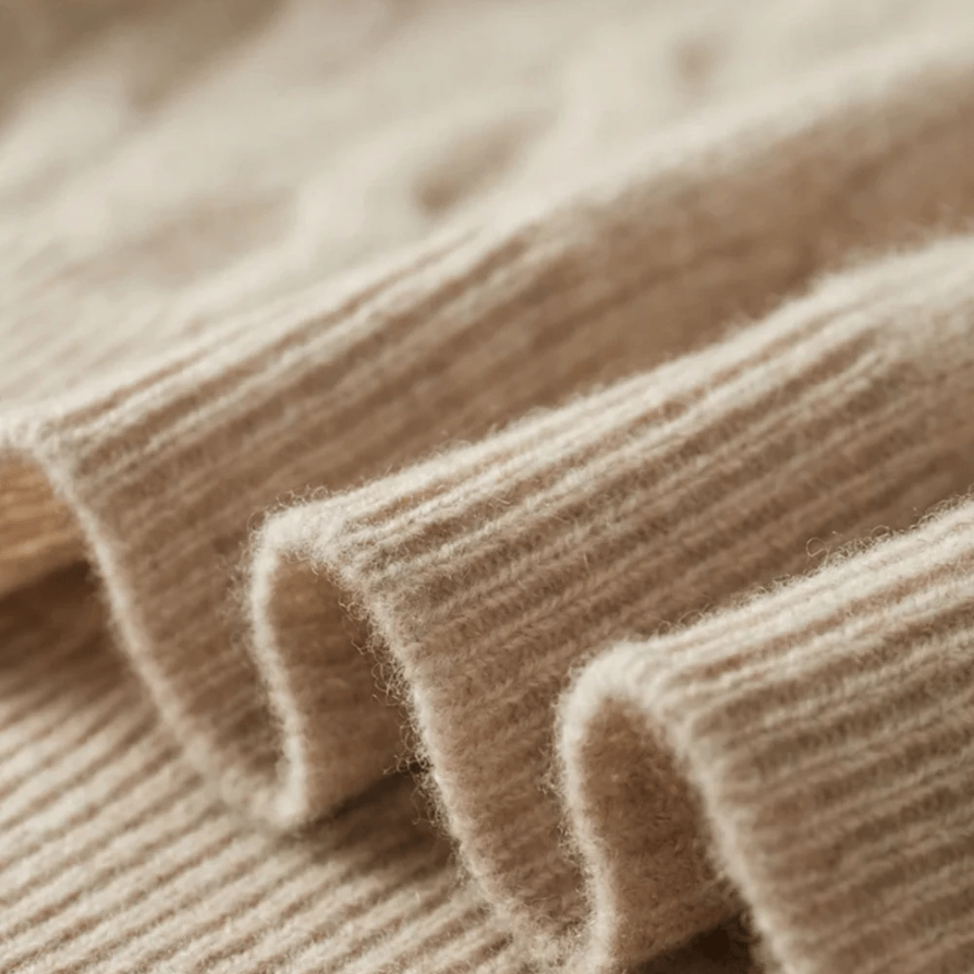 Half Zip Merino Sweater in Cable Knit