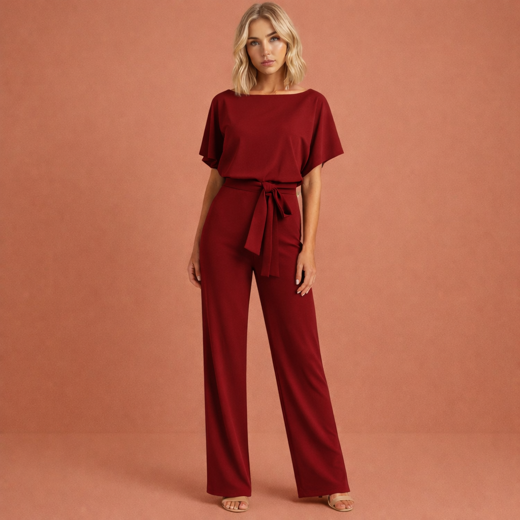 Women's Two Piece Wide Leg Trouser Set