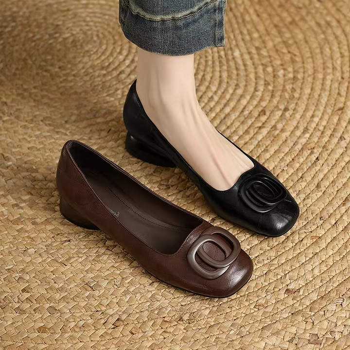 Jane | Opium Leather Flats