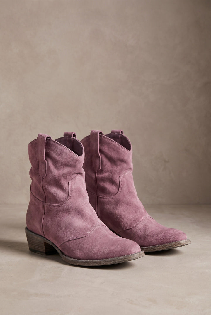 Virexa | Western Ankle Boots Vintage Modern Edge