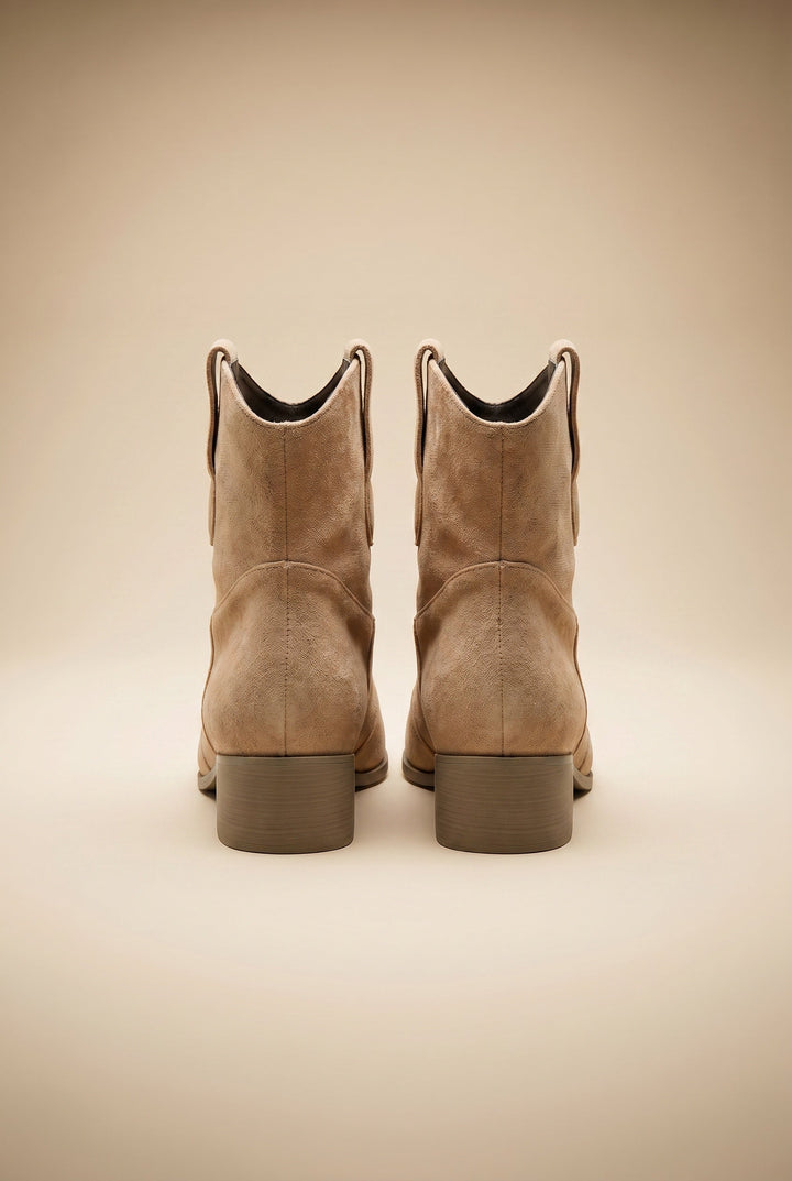 Virexa | Western Ankle Boots Vintage Modern Edge