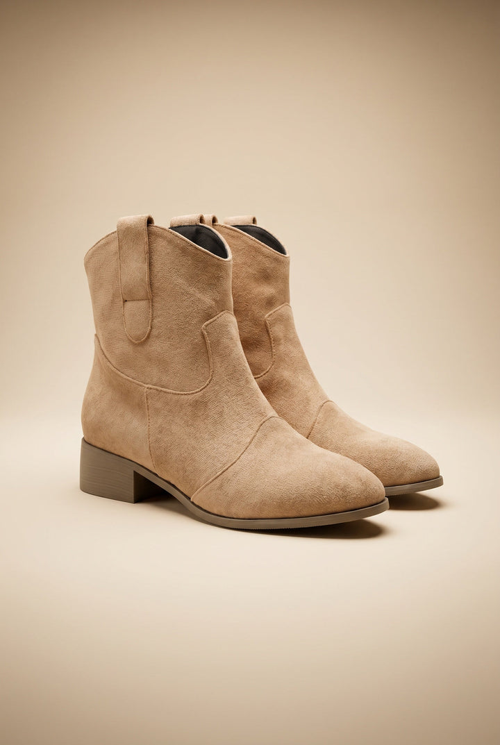 Virexa | Western Ankle Boots Vintage Modern Edge